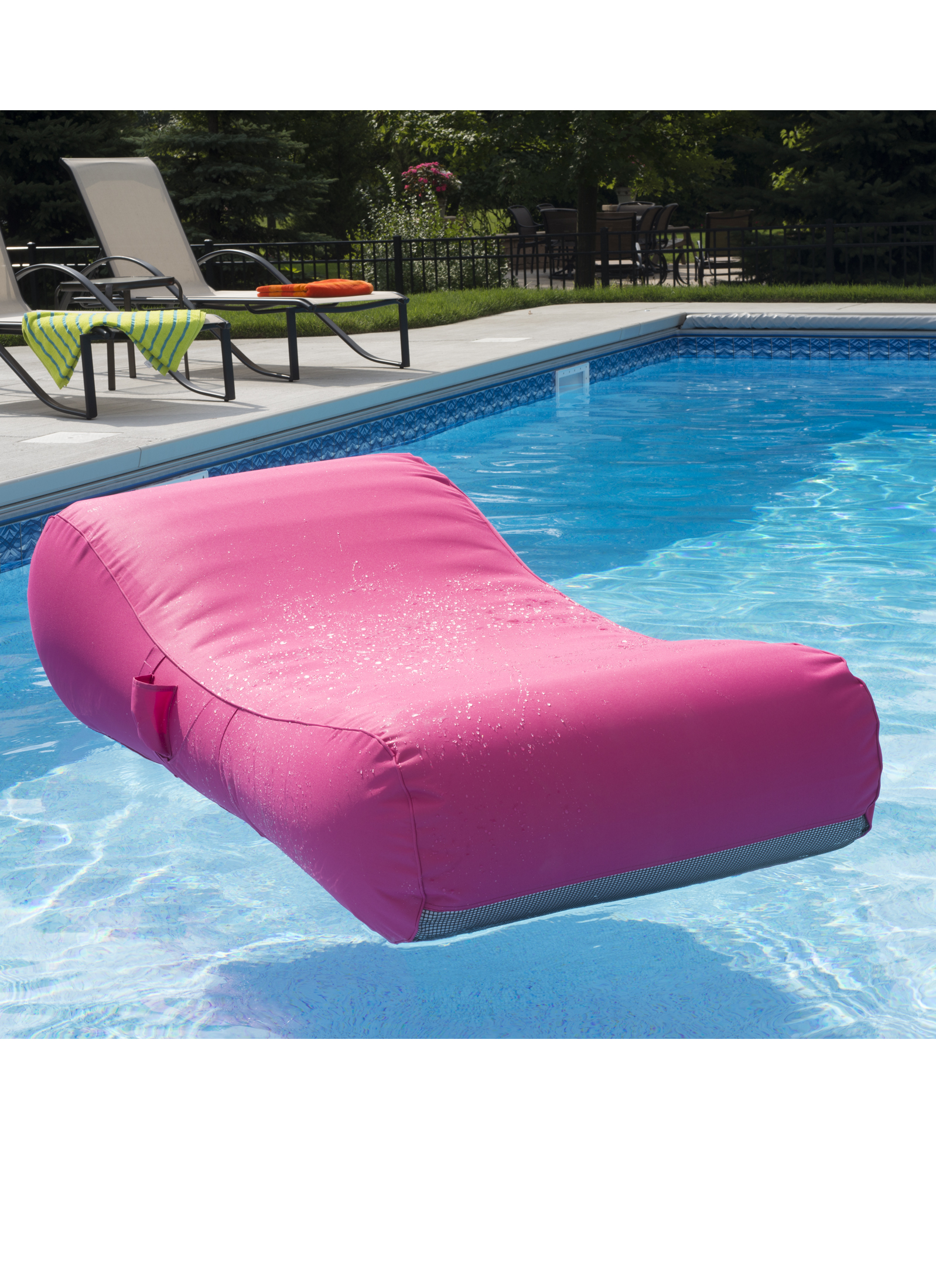 Capri Inflatable Lounger Fuchsia - TOYS & GAMES